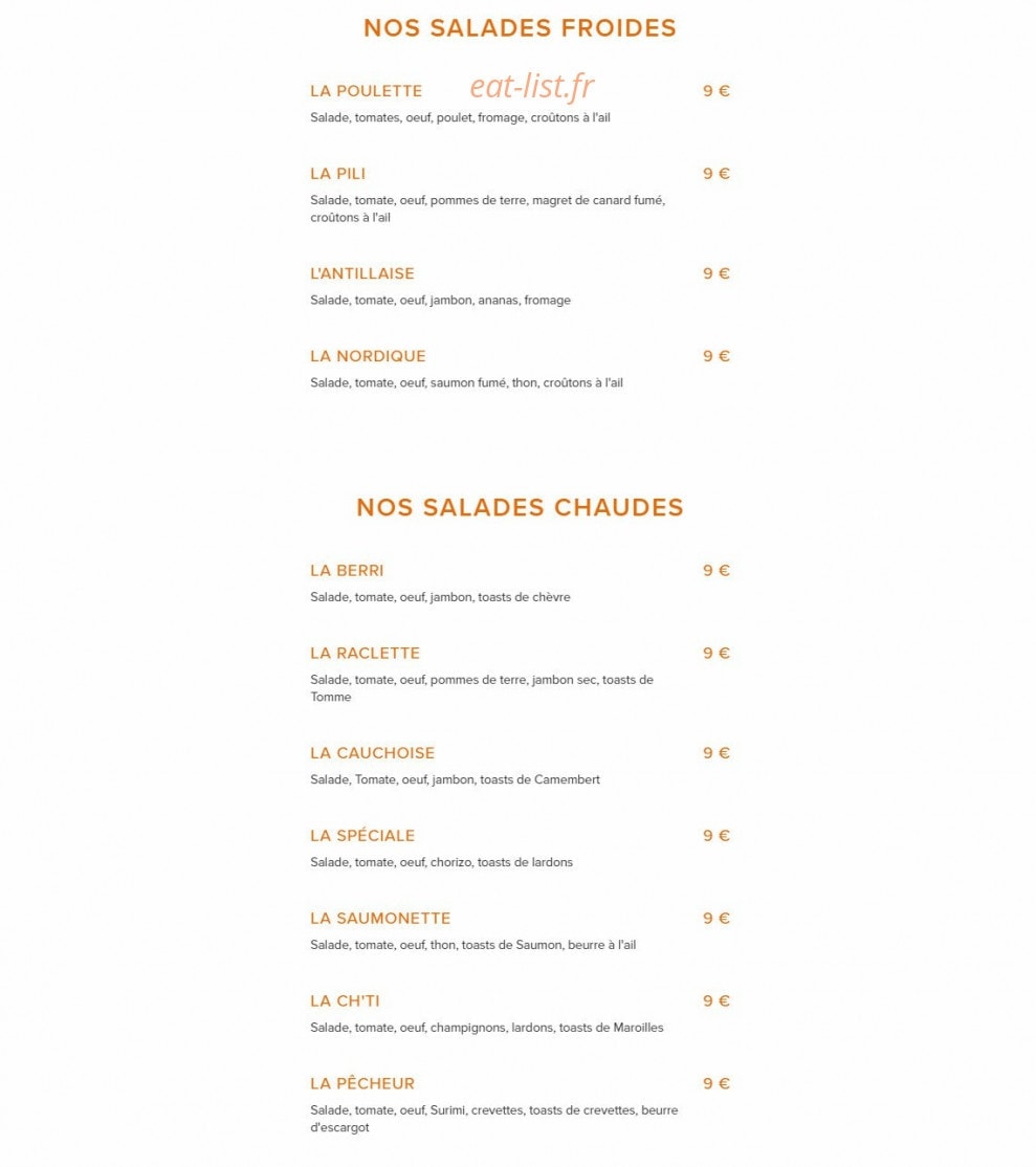Pili Pizza — carte page 5