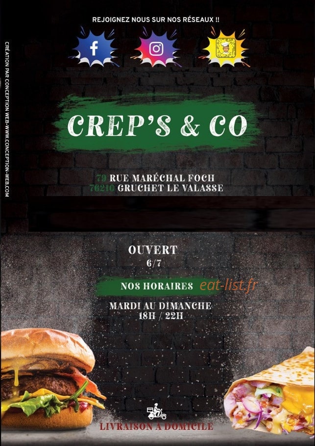 Crep’s & Co — carte page 1