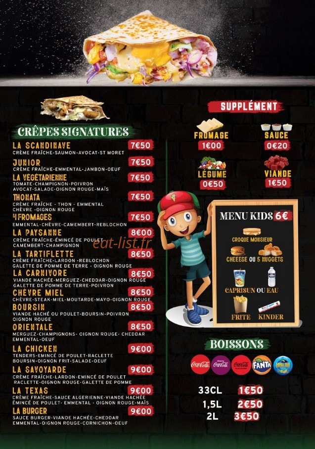 Crep’s & Co — carte page 3