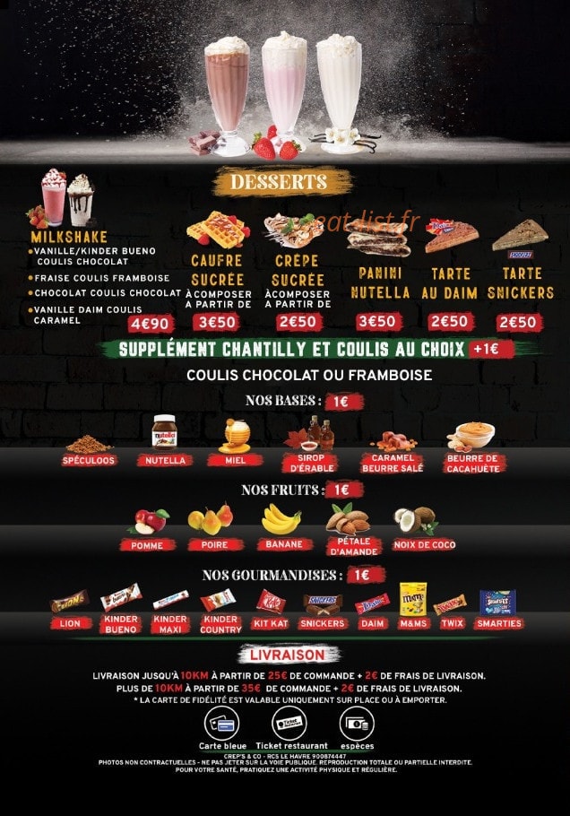 Crep’s & Co — carte page 4