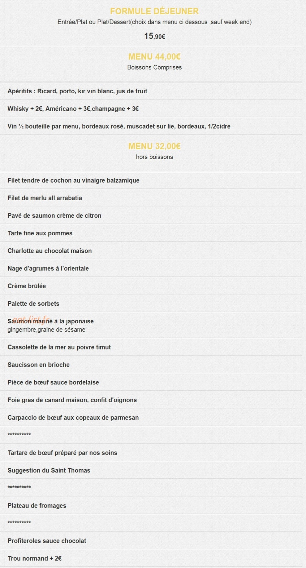le saint thomas — carte page 2