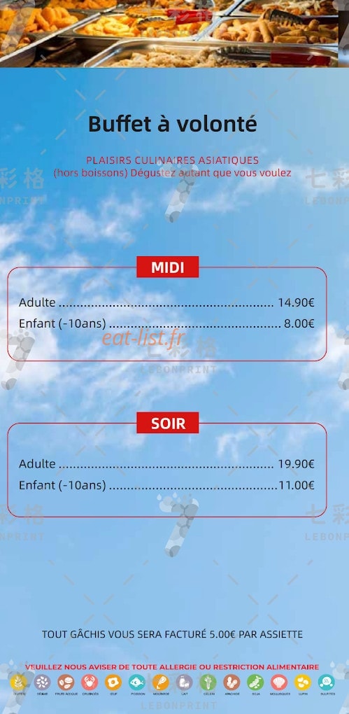 Asie Wok — carte page 2
