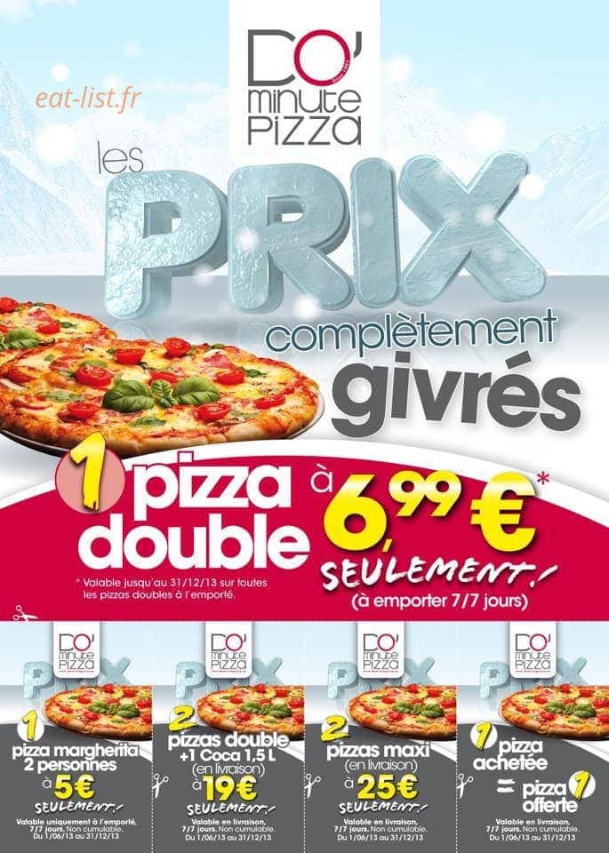 Dominute Pizza — carte page 5