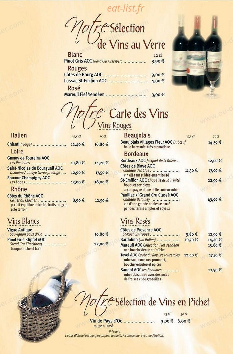 La Strada — carte page 6