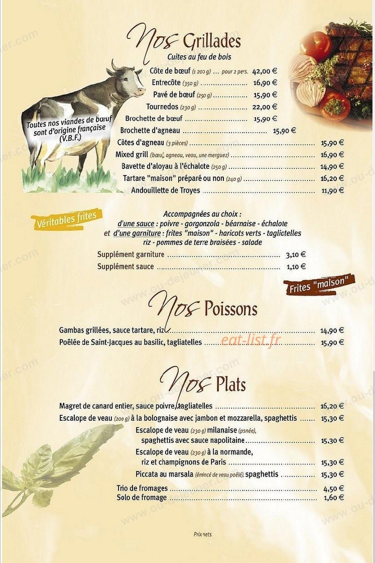 La Strada — carte page 2