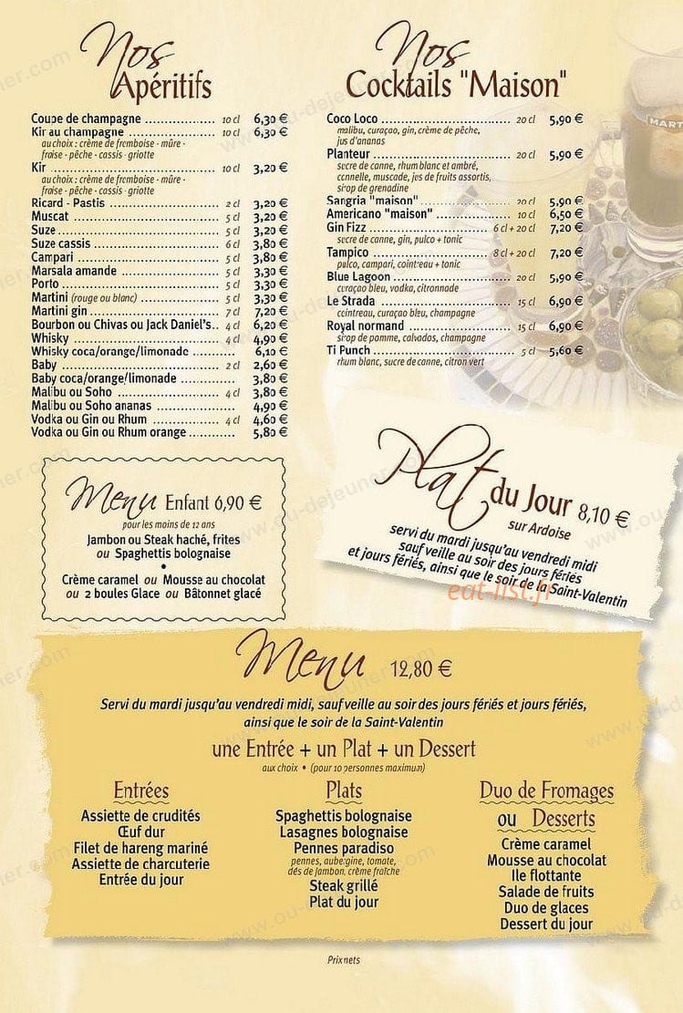La Strada — carte page 4