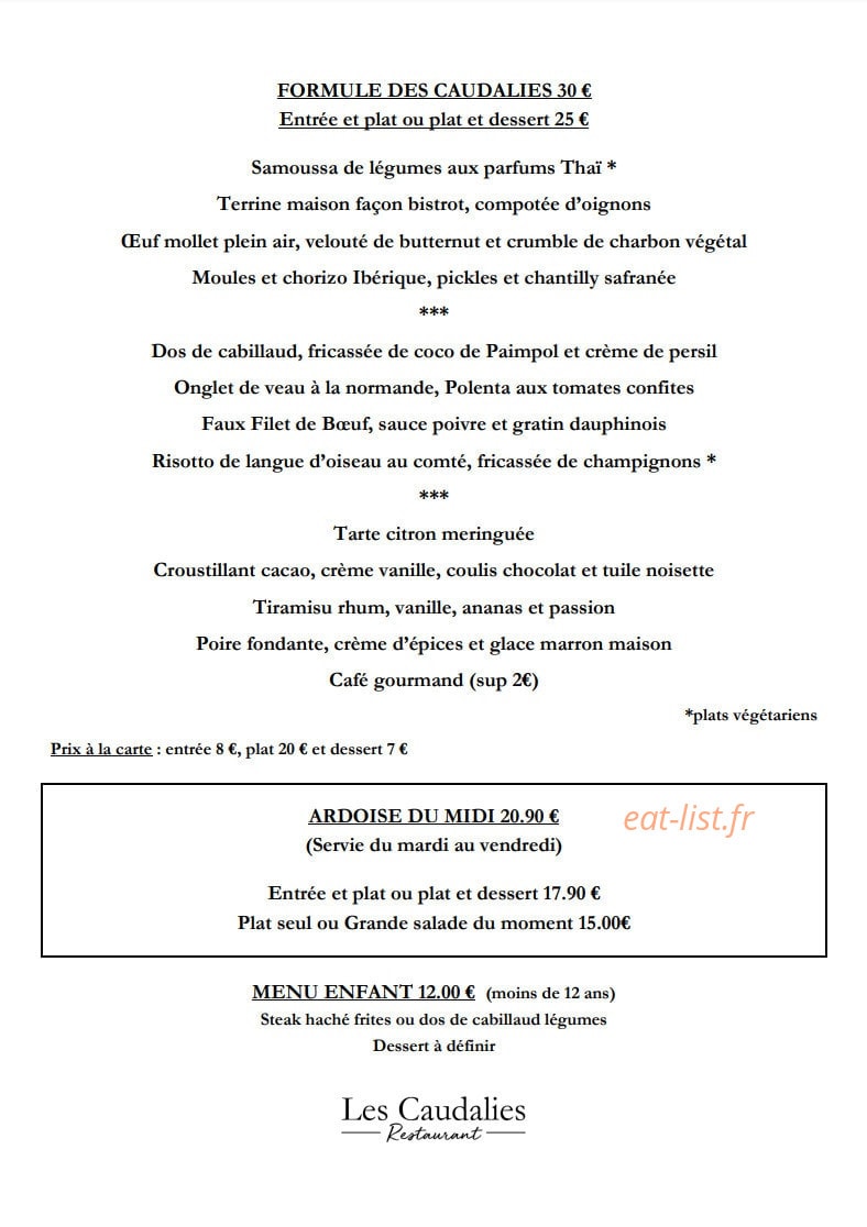 Les Caudalies — carte page 1
