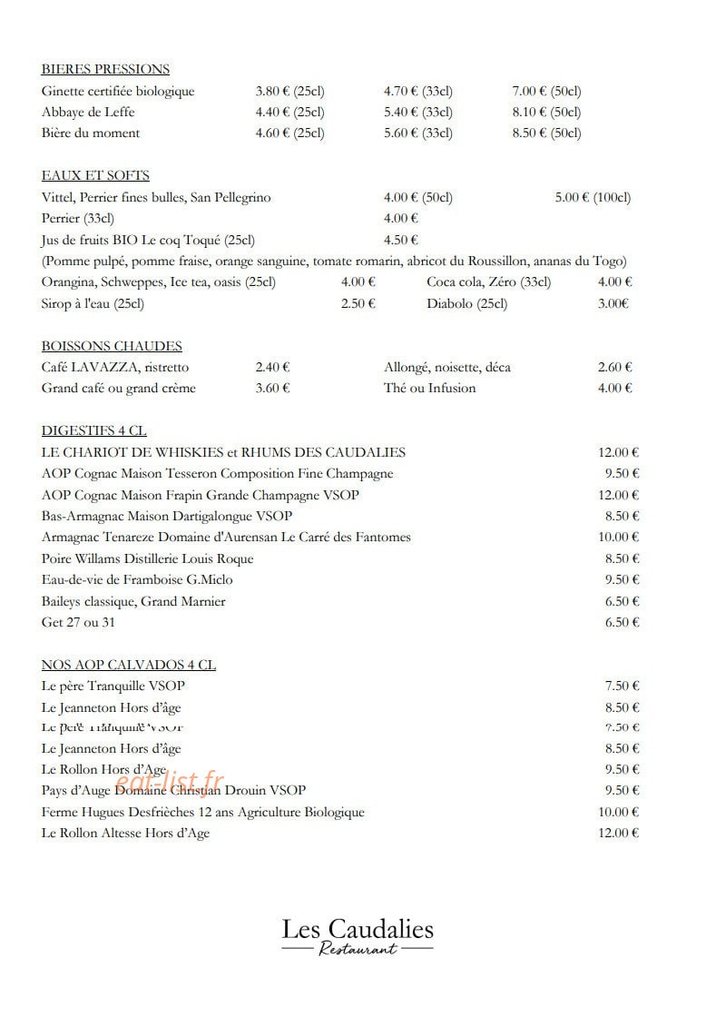 Les Caudalies — carte page 4