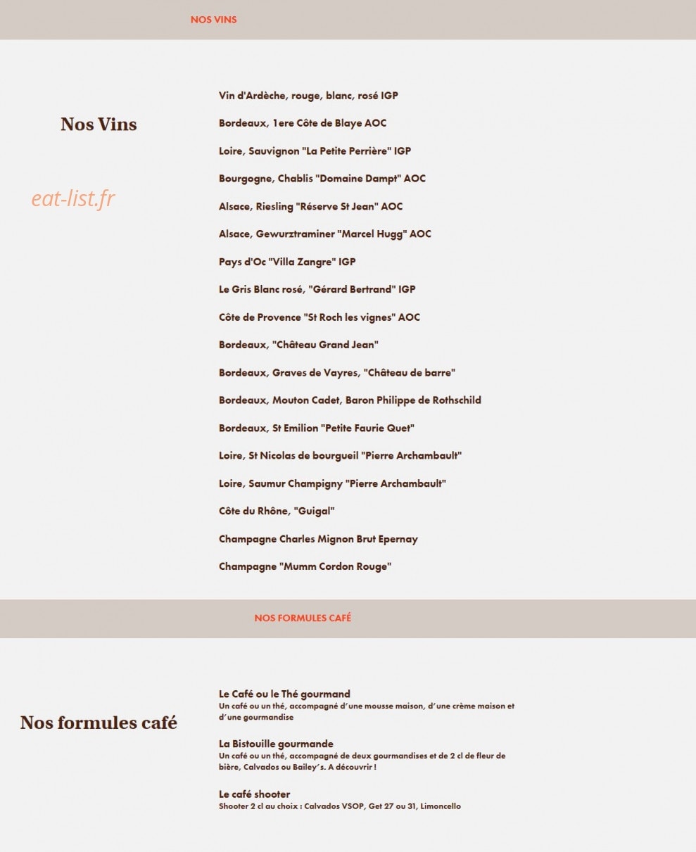 Le Comptoir du Malt — carte page 15