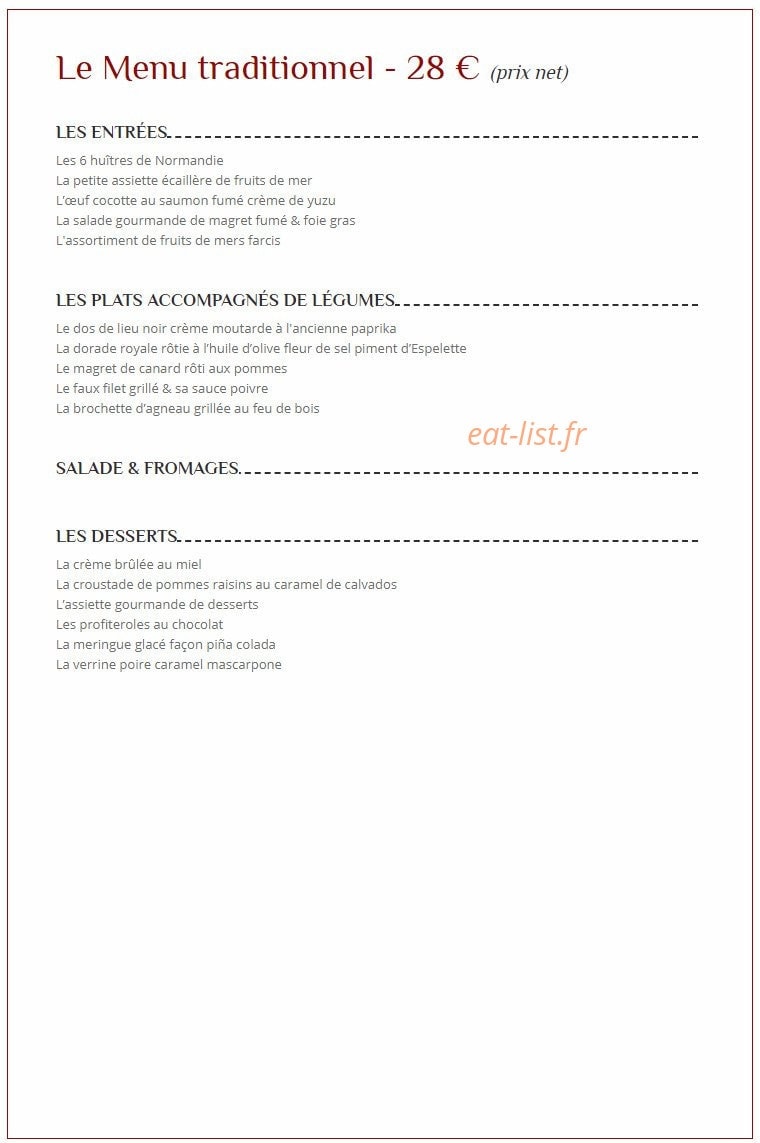 La grillade — carte page 3