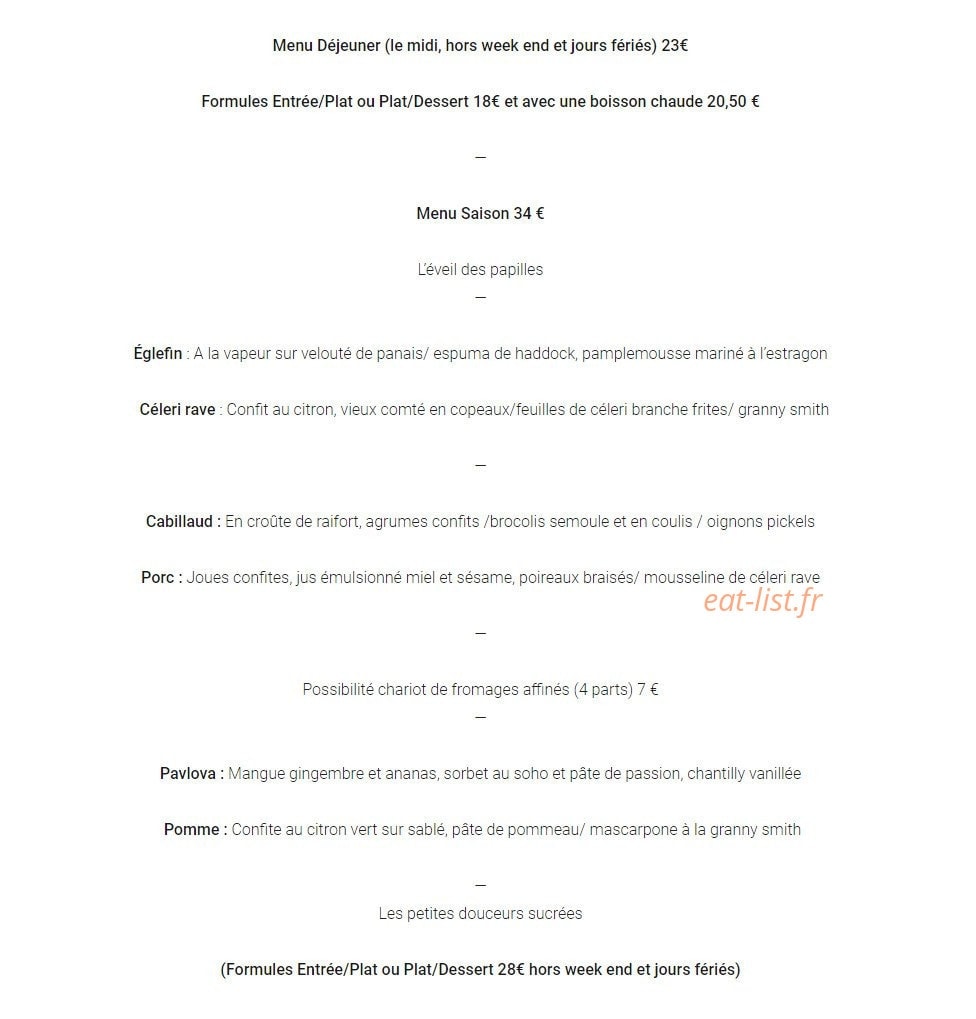 Rest' Authentique — carte page 1