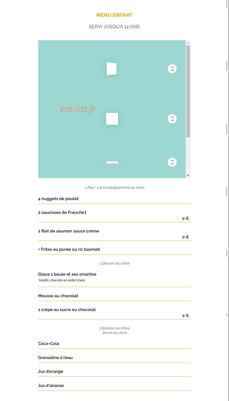 La Taverne — carte page 9