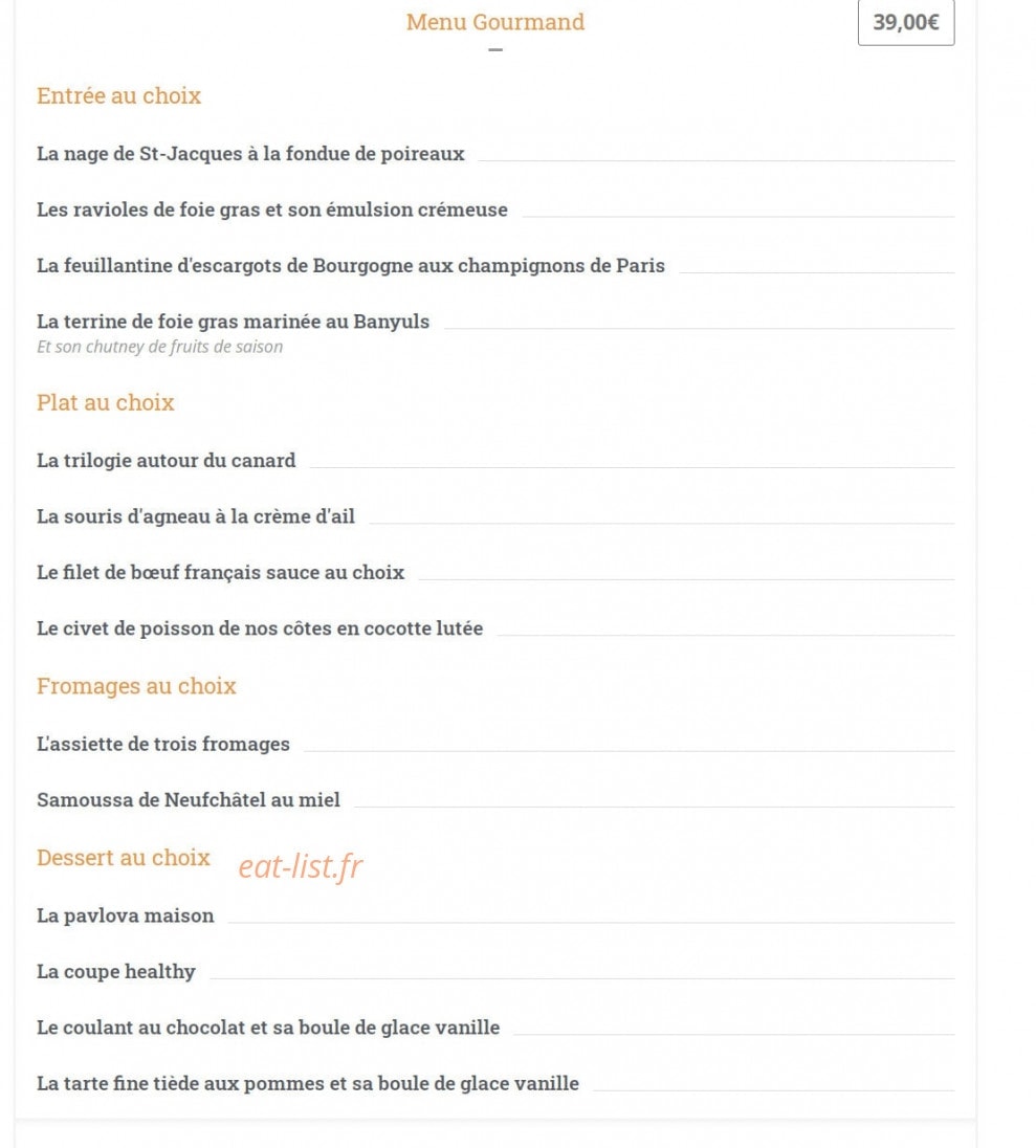 Carte et menu de Les Relais d'Alsace Taverne Karlsbrau à Bonsecours — Les entrées, desserts fromages