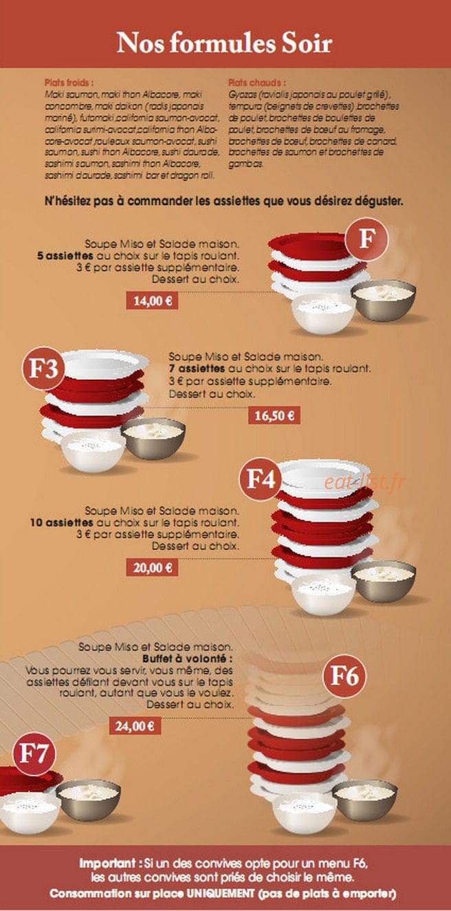 Fujiya Sushi — carte page 6