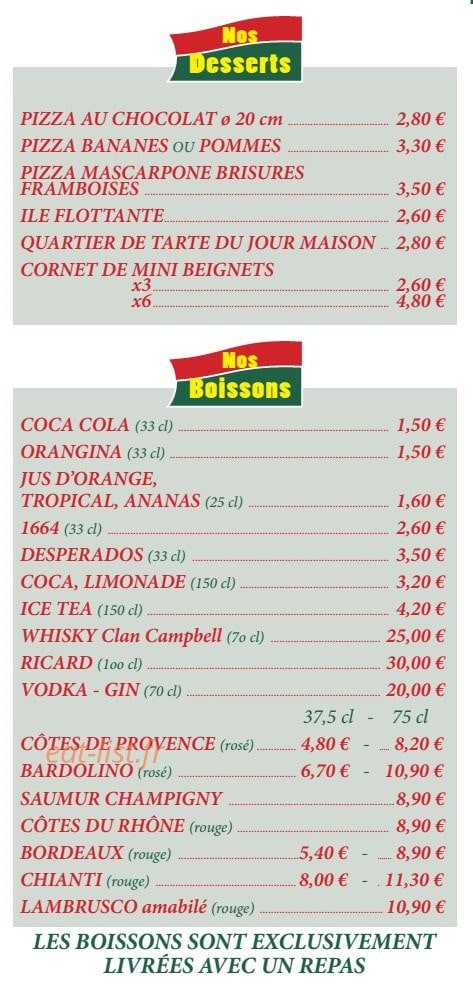La Farfalla — carte page 6