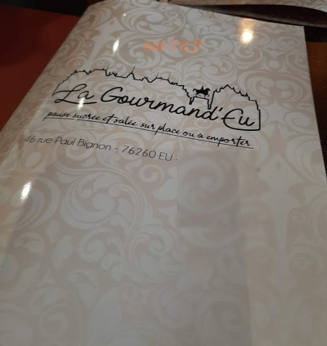 La Gourmand'Eu — carte page 1