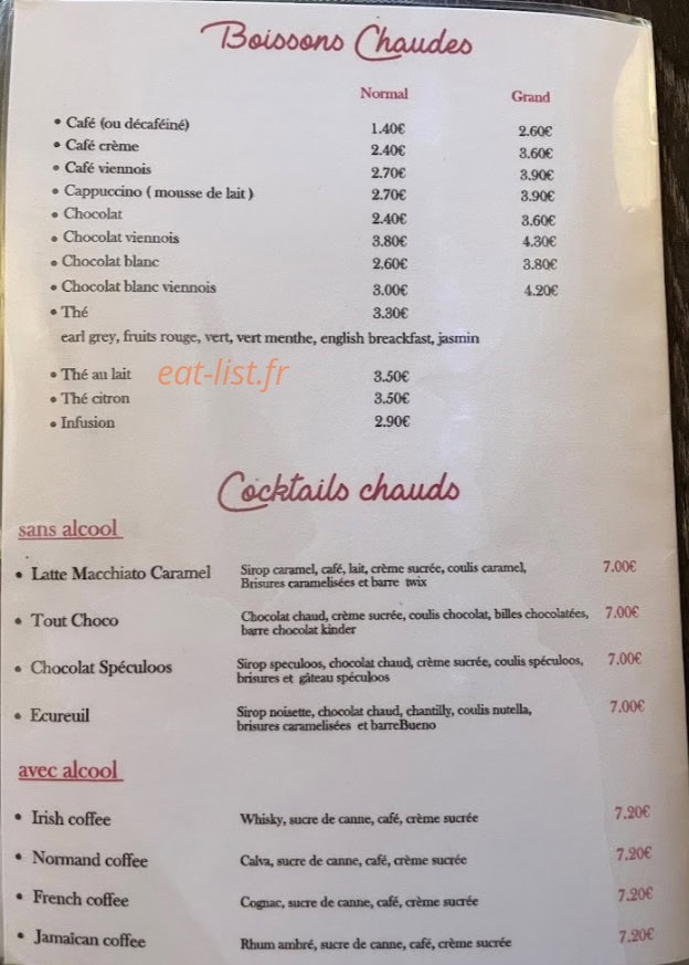 La Gourmand'Eu — carte page 4