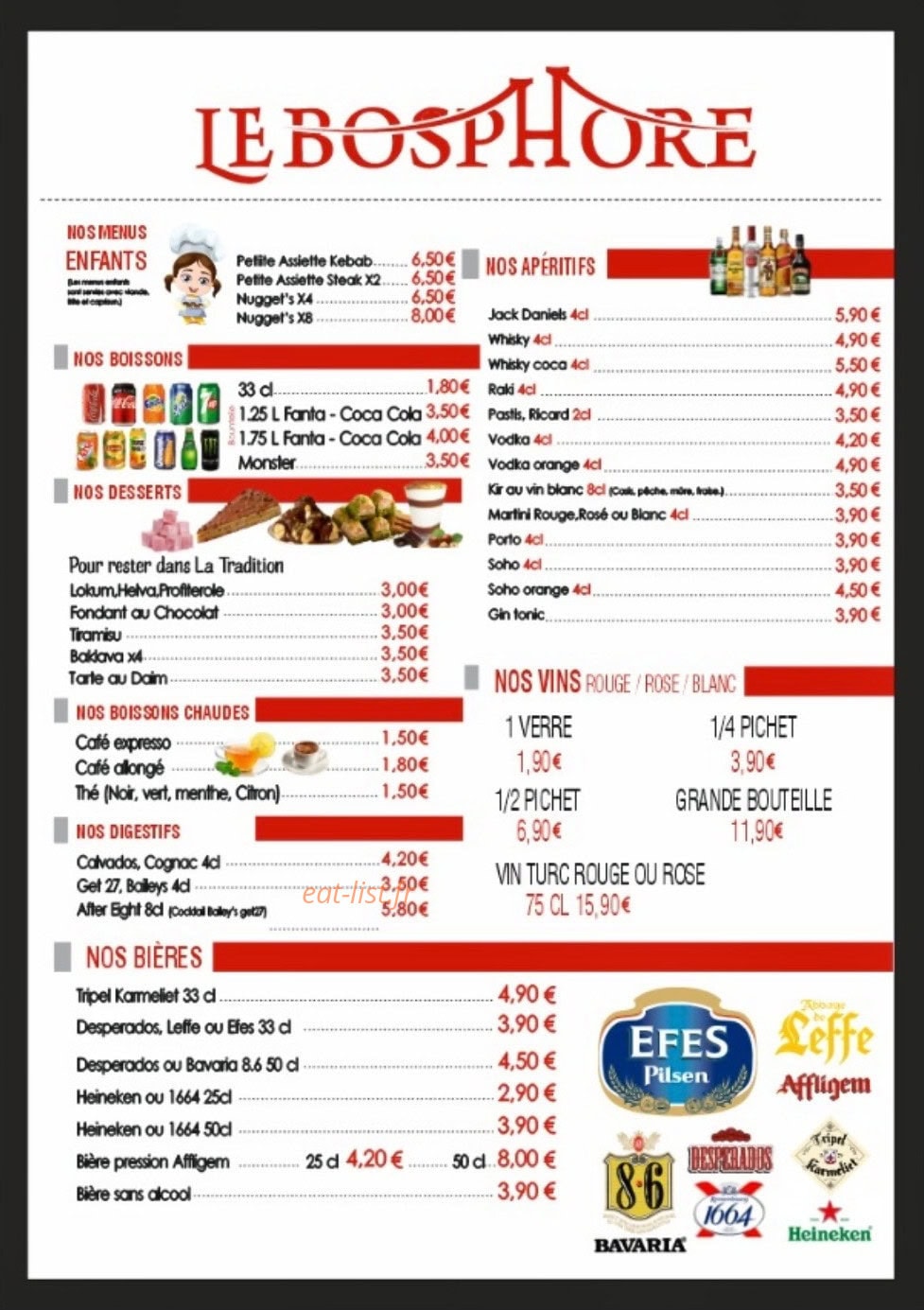 Le Bosphore — carte page 3