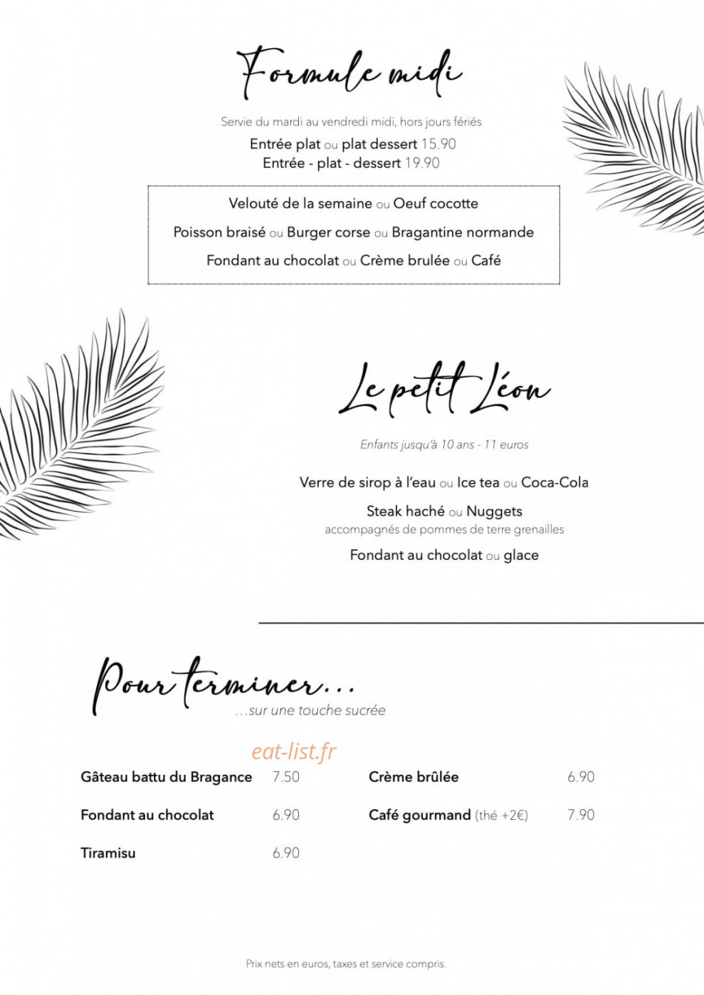 Le Bragance — carte page 2