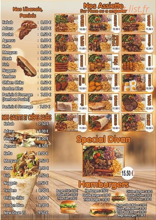 Le Divan — carte page 3