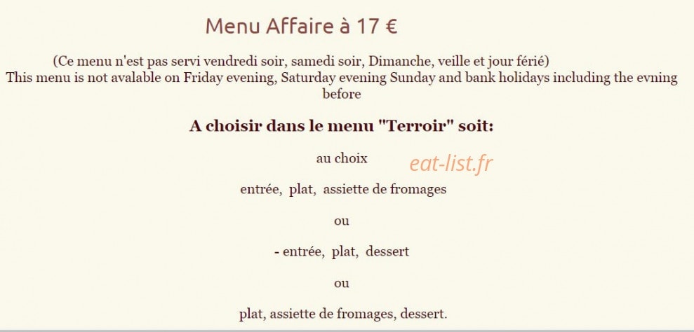 Les Airelles — carte page 1