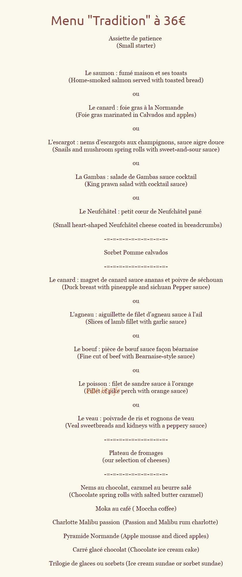 Les Airelles — carte page 3