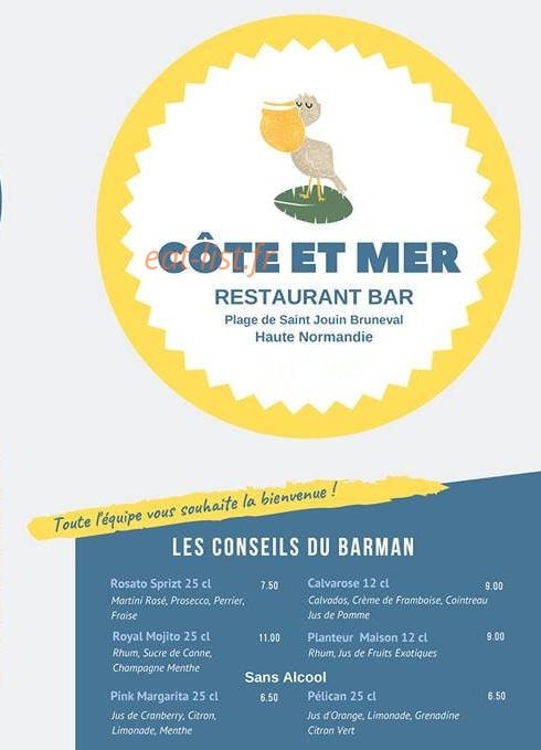 Côte et Mer — carte page 1