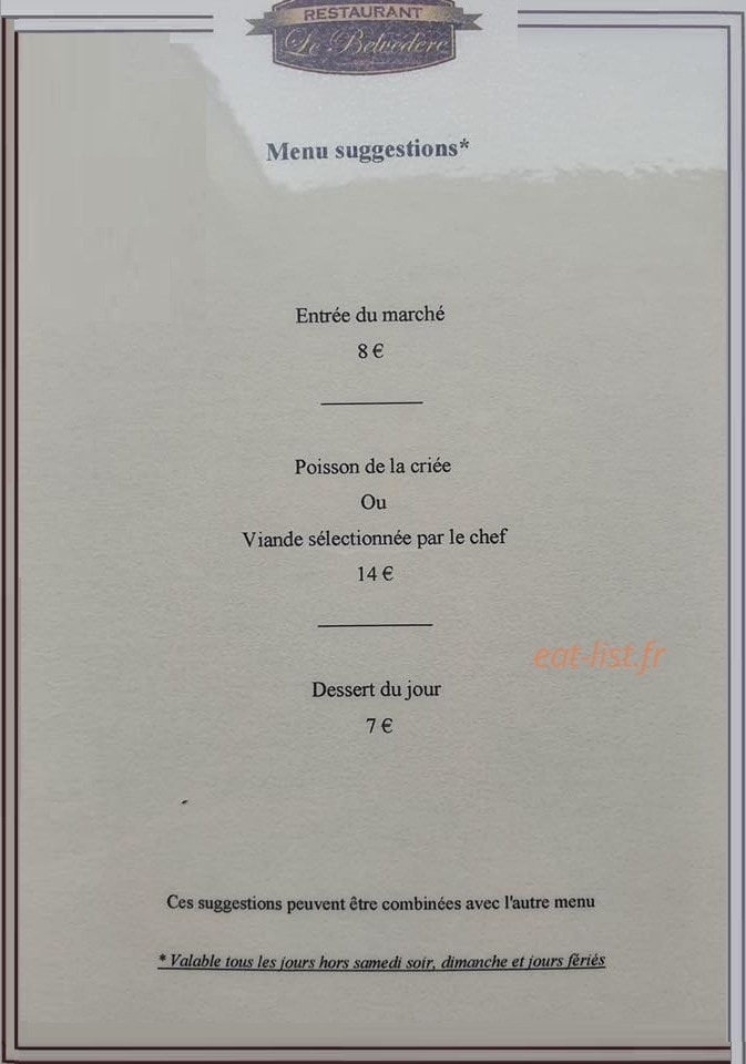 Le Belvédère — carte page 2