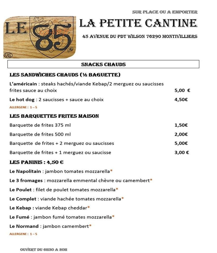 Le 85 — carte page 1