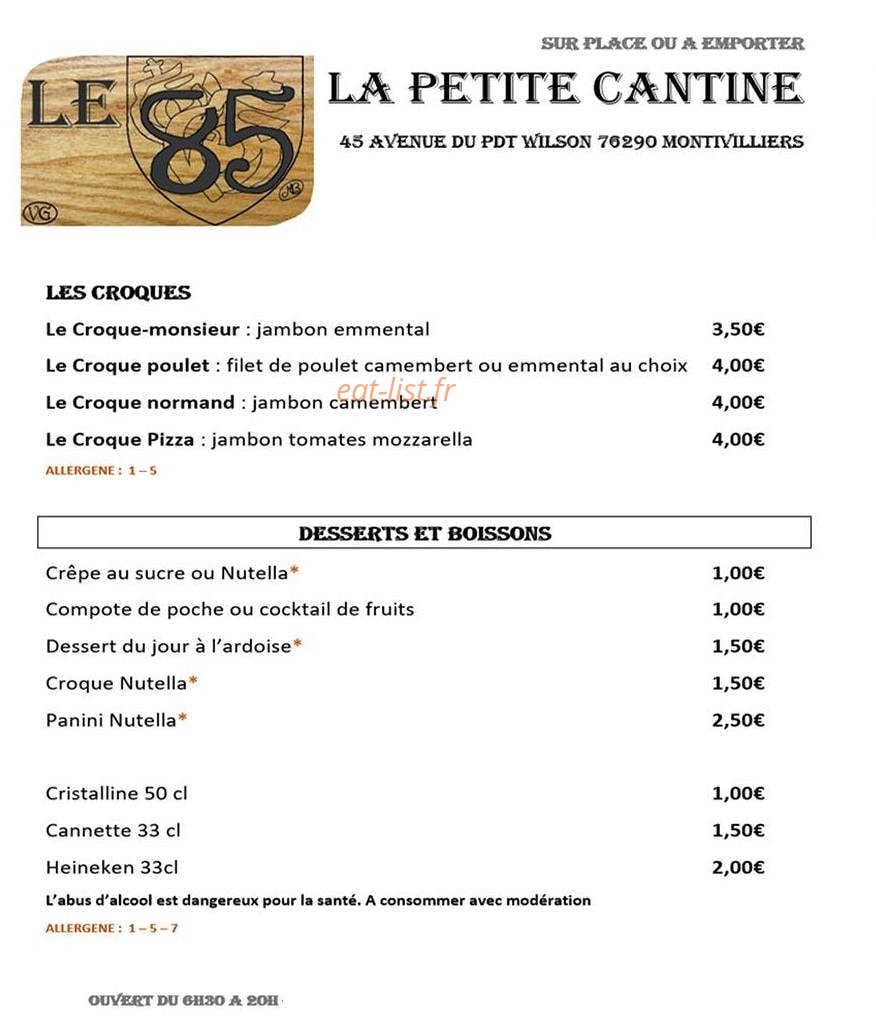 Le 85 — carte page 4