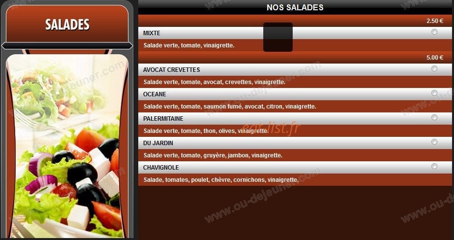 Pizza Montivilliers 76 — carte page 5