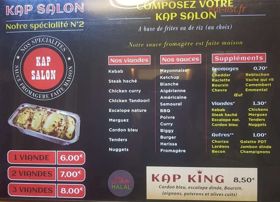 Tacos king — carte page 3