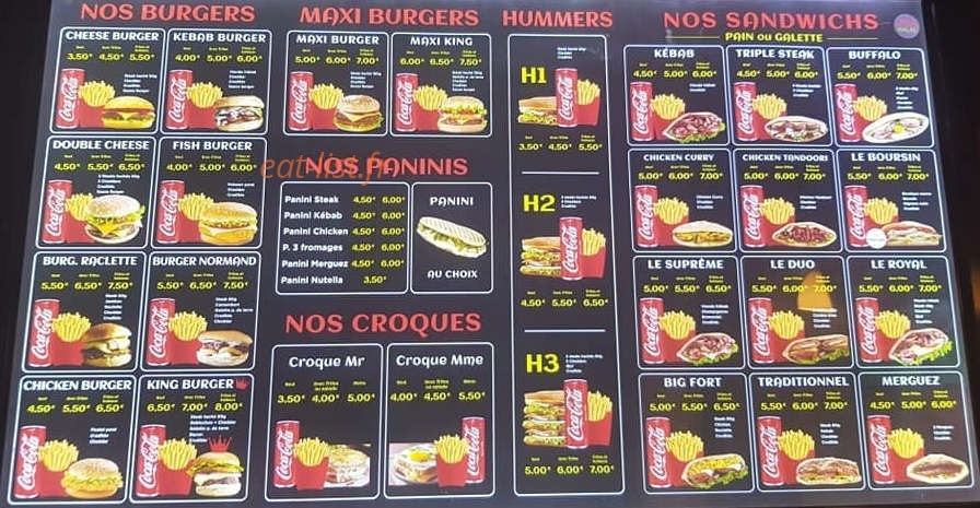 Tacos king — carte page 2