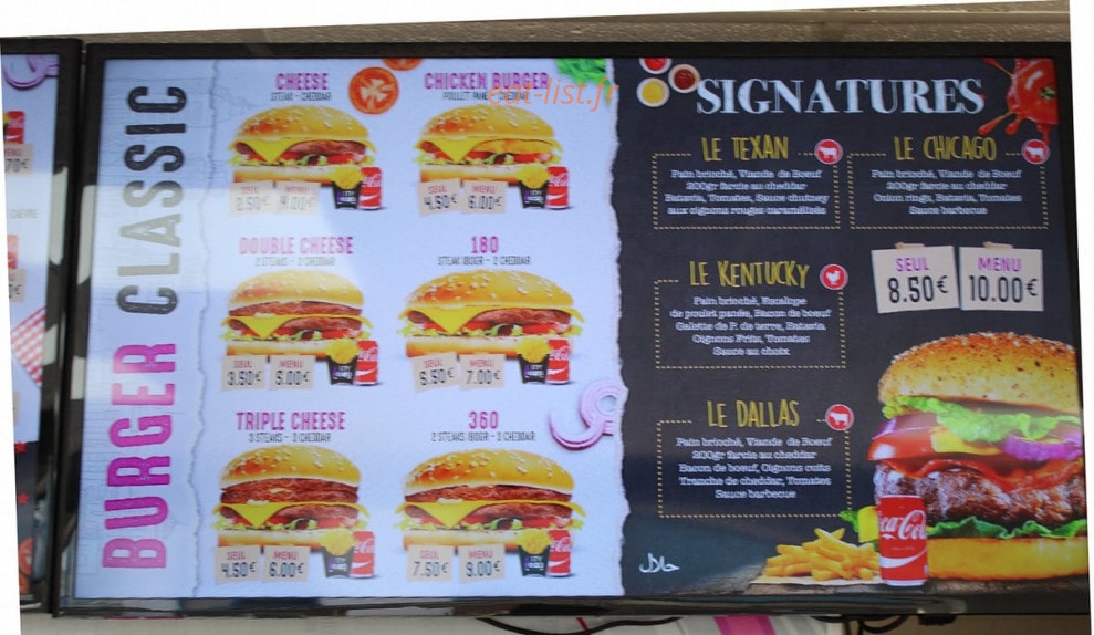 Carte et menu de City Food à Sotteville les Rouen — Les burgers