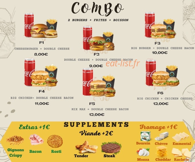 French et Fried — carte page 2