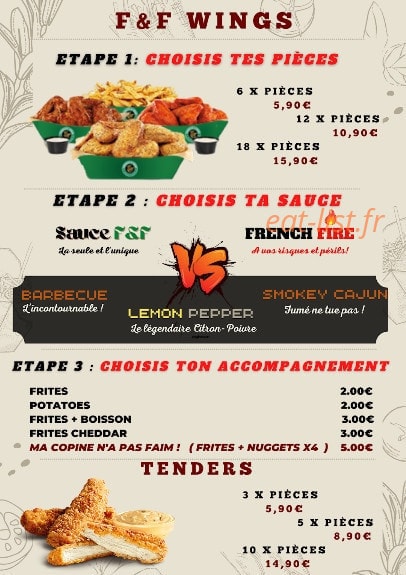 French et Fried — carte page 5