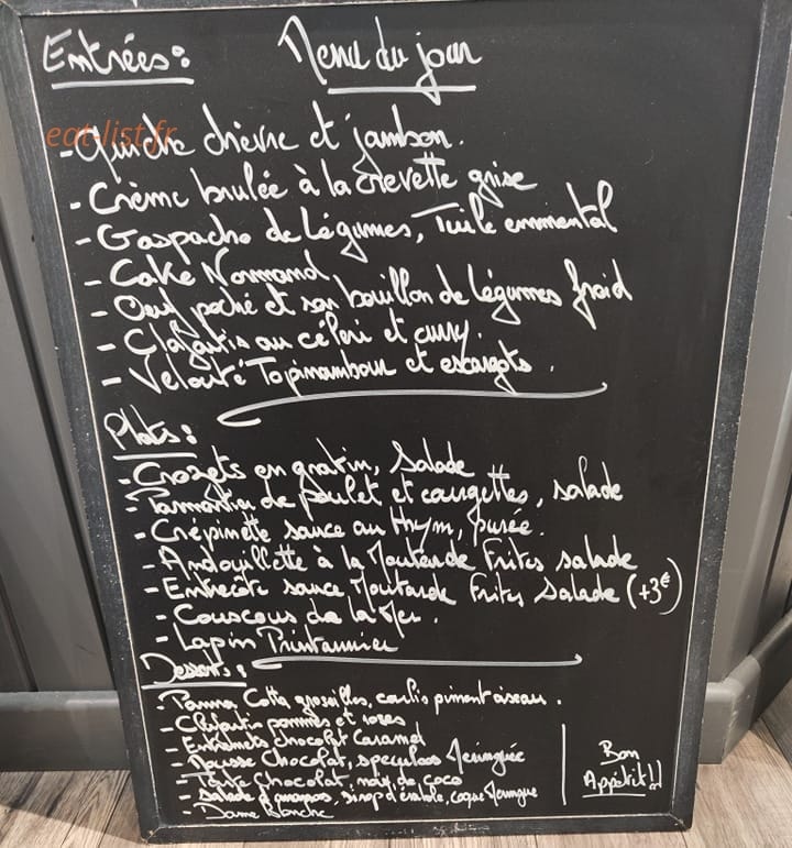 Le Meringué — carte page 1