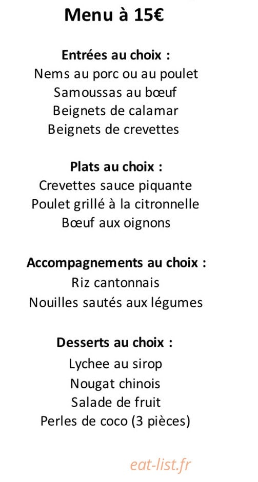 Carte et menu de Le Royal de Sotteville à Sotteville les Rouen — Menu à 15€