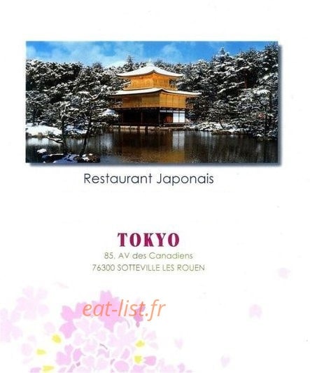 Carte et menu Le Tokyo Sotteville les Rouen