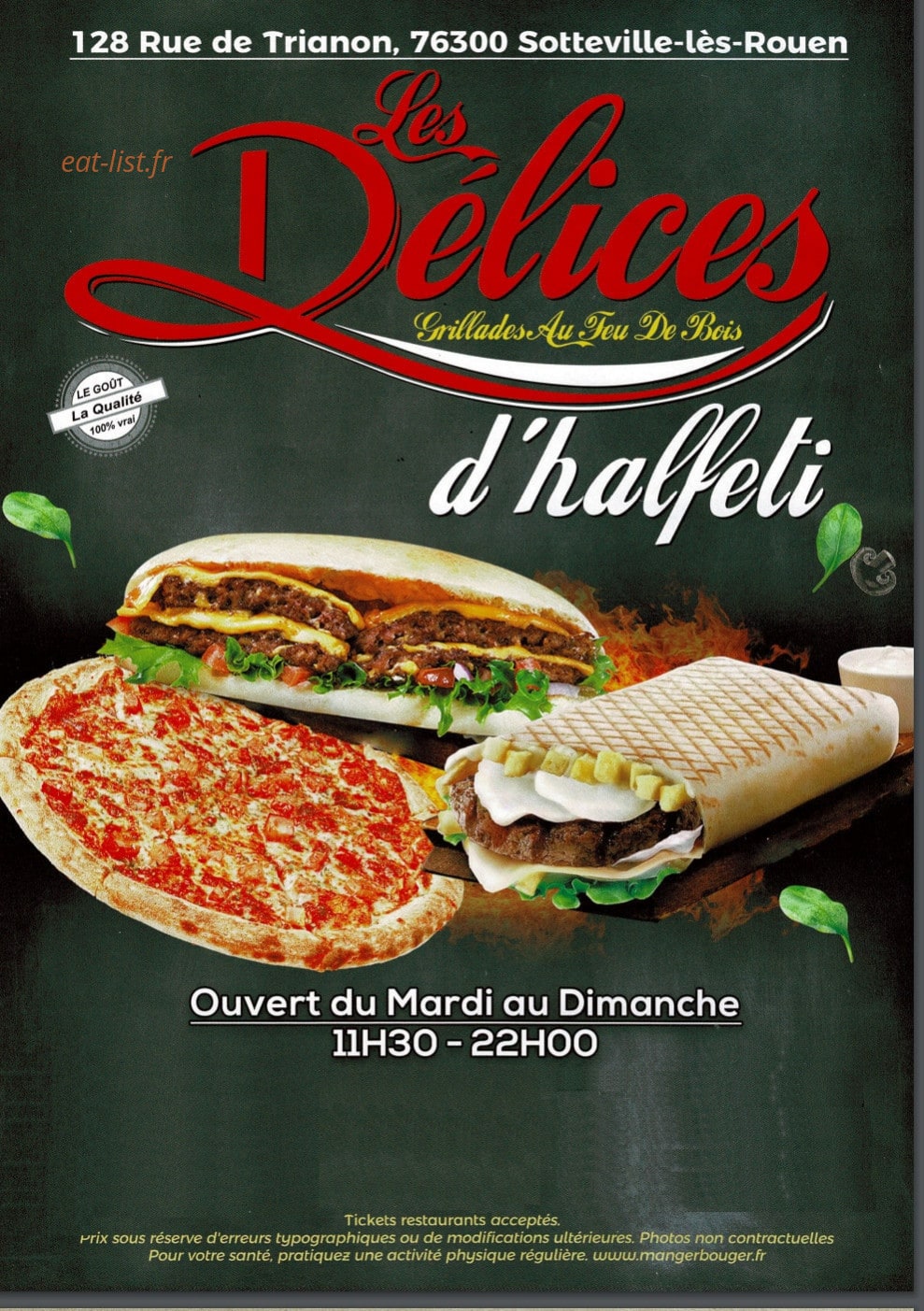 Les delices d'Halfeti — carte page 1