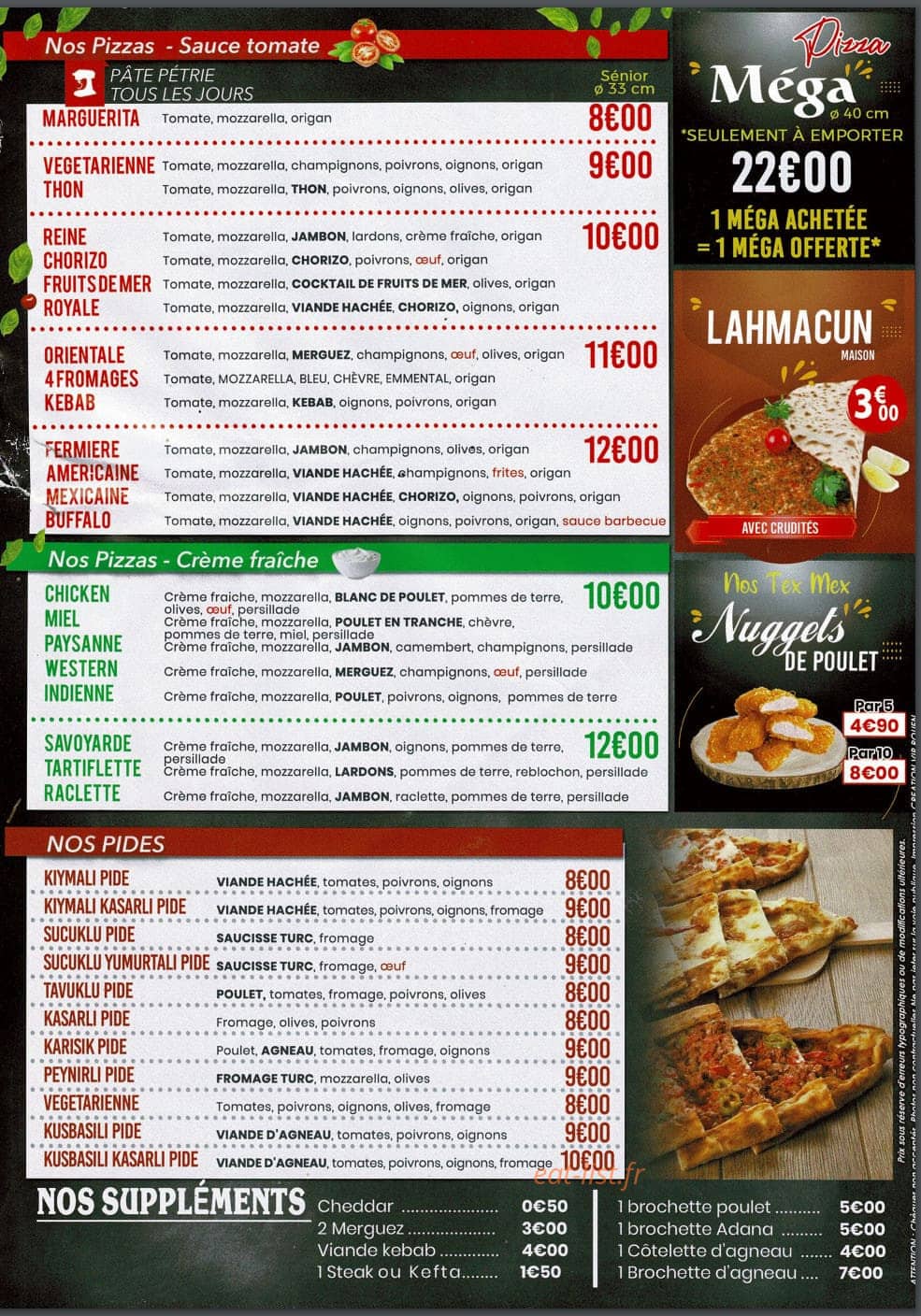 Les delices d'Halfeti — carte page 4