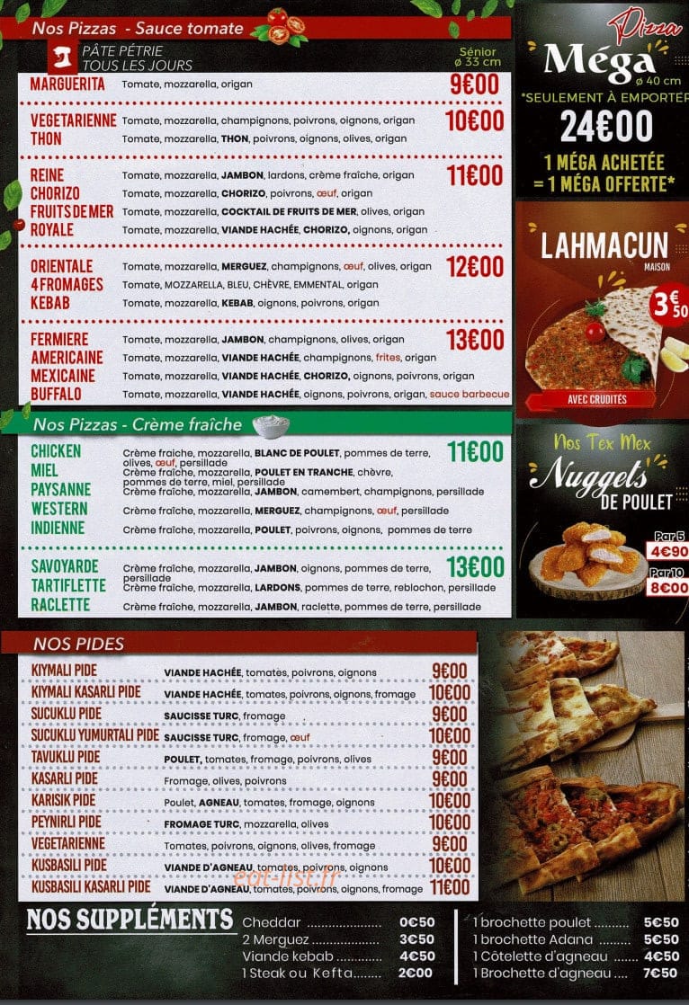 Les délices d ‘Halfeti — carte page 3