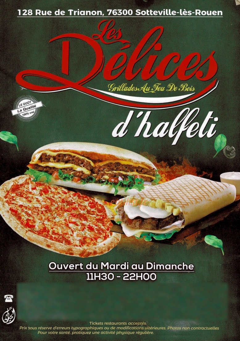Les délices d ‘Halfeti — carte page 1