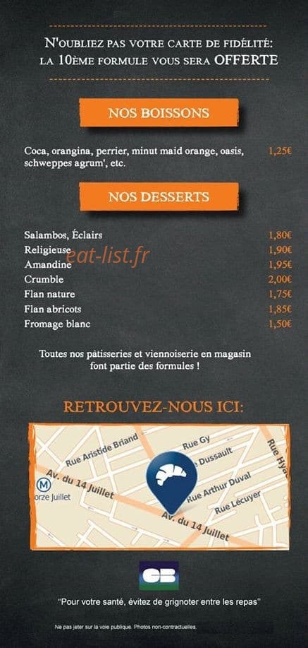 Carte et menu de Les douceurs de Lola à Sotteville les Rouen — Boissons, desserts et informations