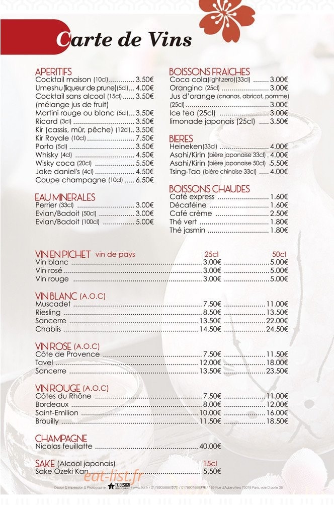 Wasabi — carte page 8