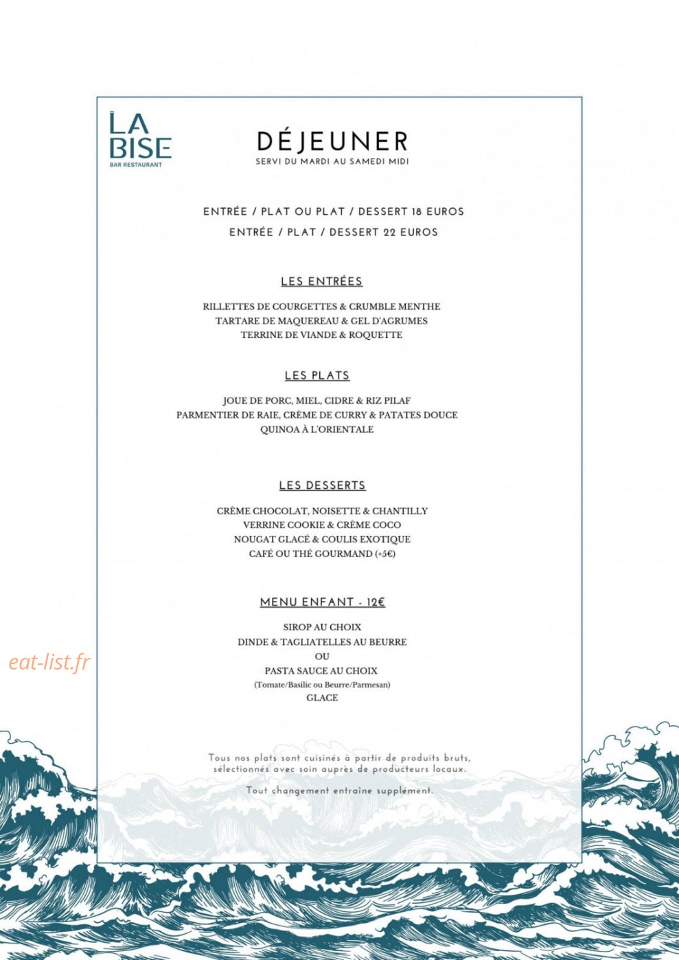 La Bise — carte page 2