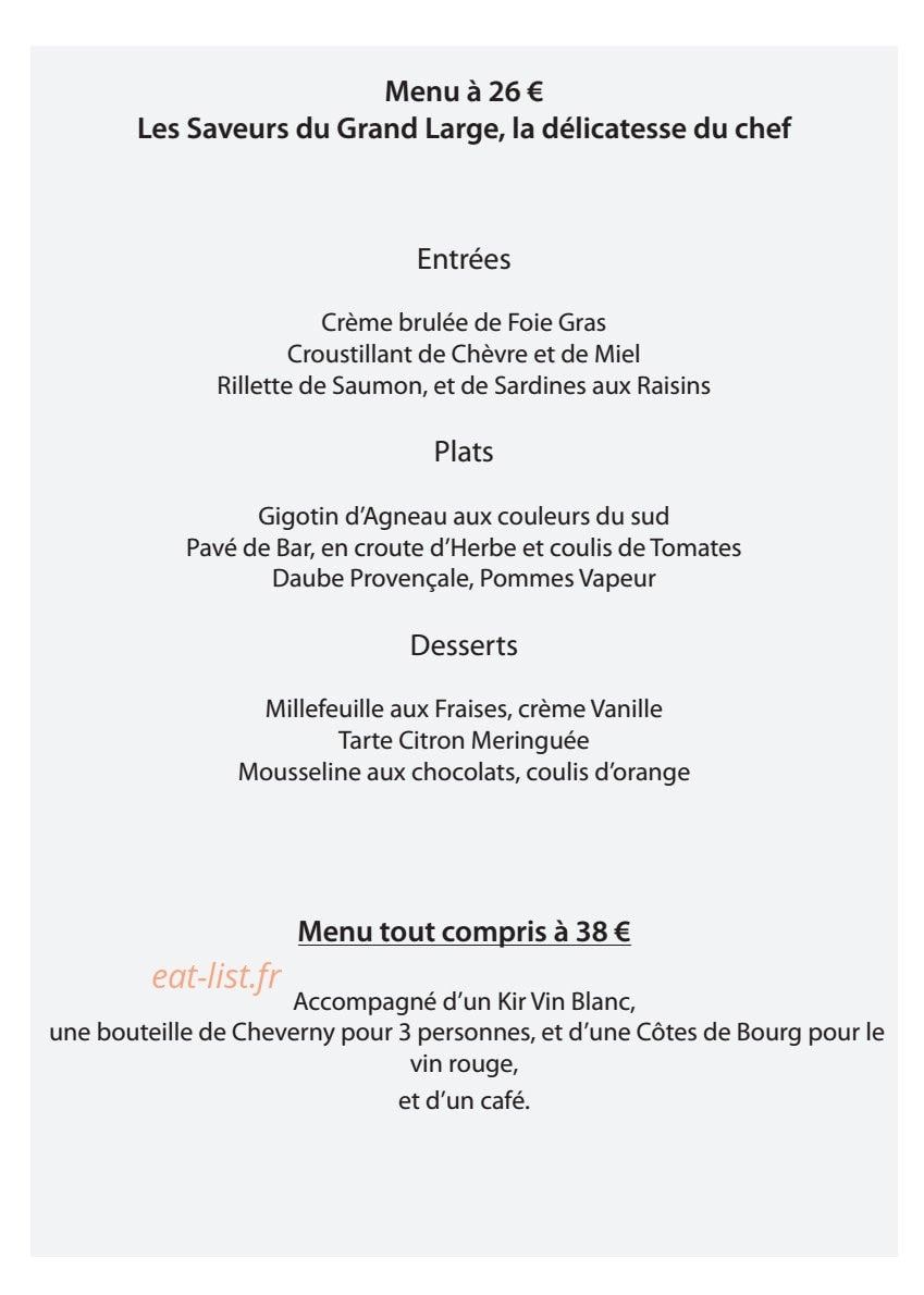 Le grand large — carte page 7