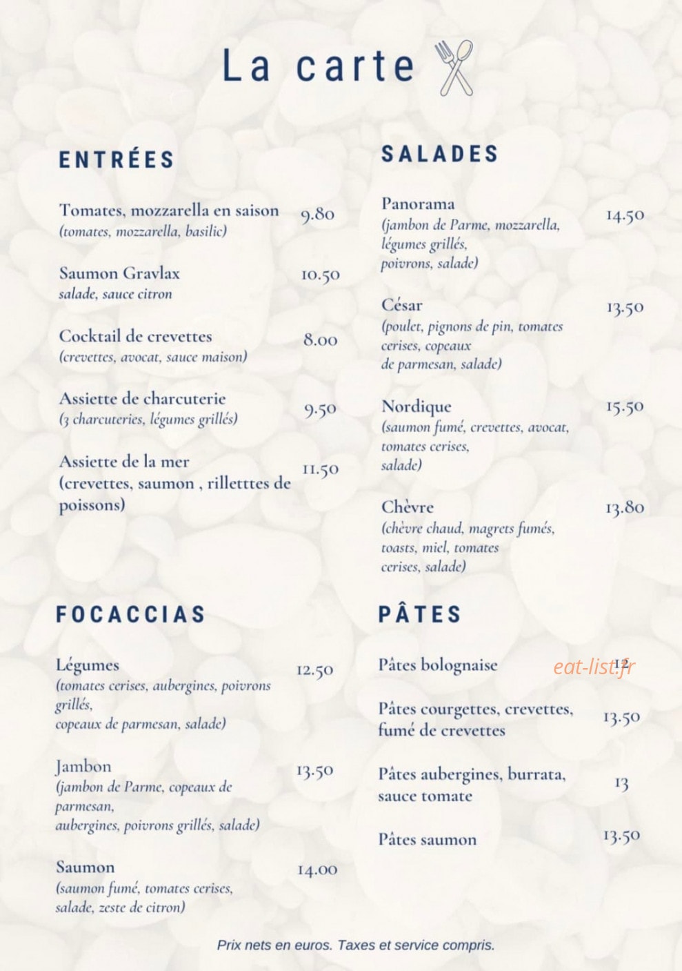 Le Panorama — carte page 1