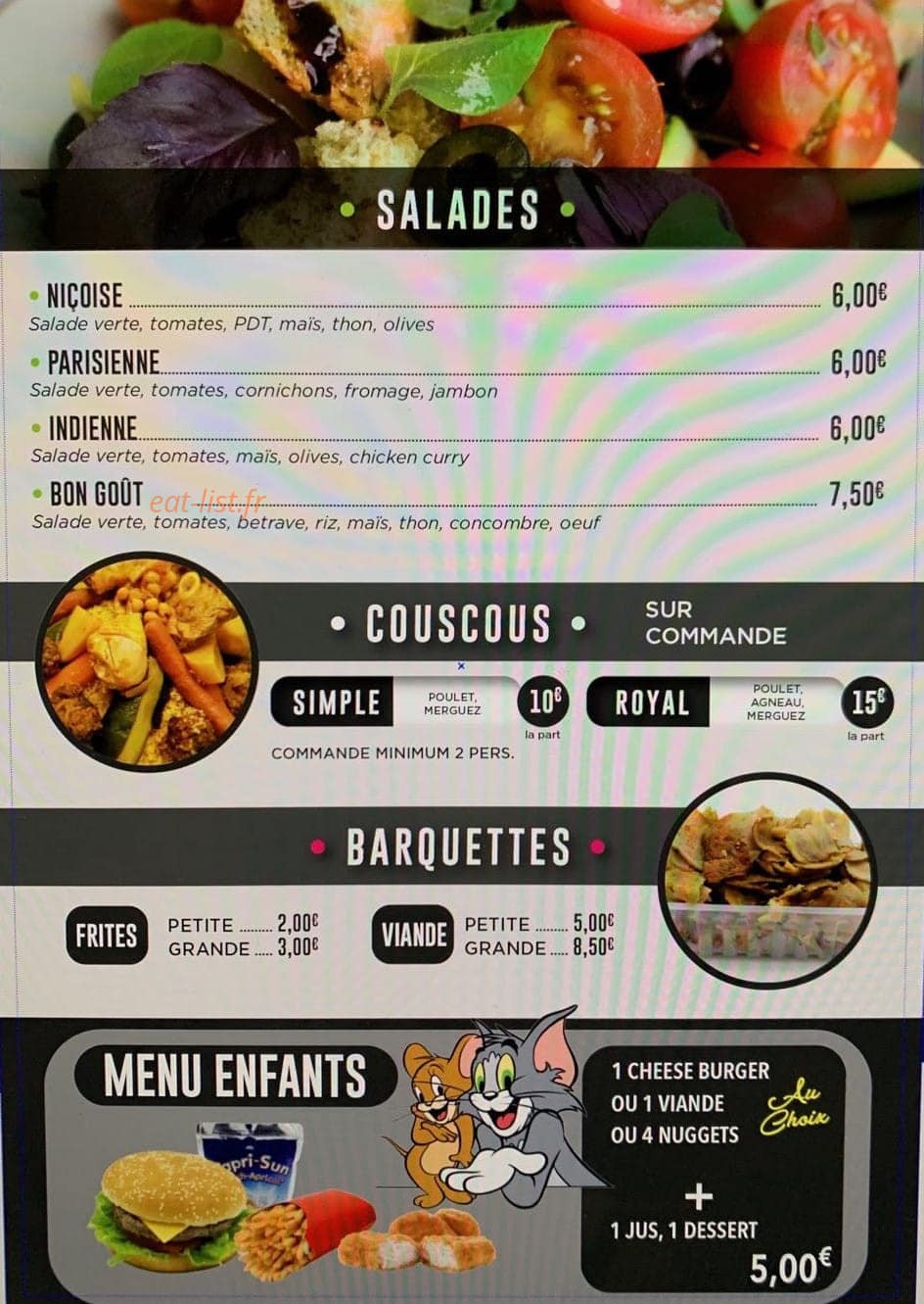 Au bon gout — carte page 4