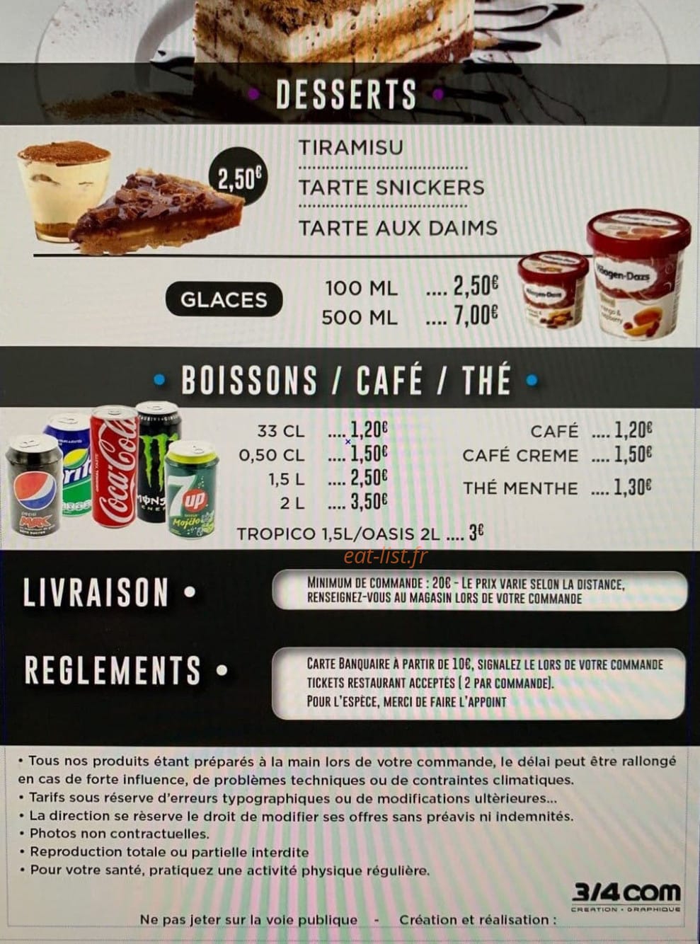 Au bon gout — carte page 7